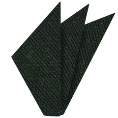 {[en]:Dark Olive Green Shantung Grenadine Grossa Silk Pocket Square