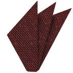 {[en]:Brick Shantung Grenadine Grossa Silk Pocket Square