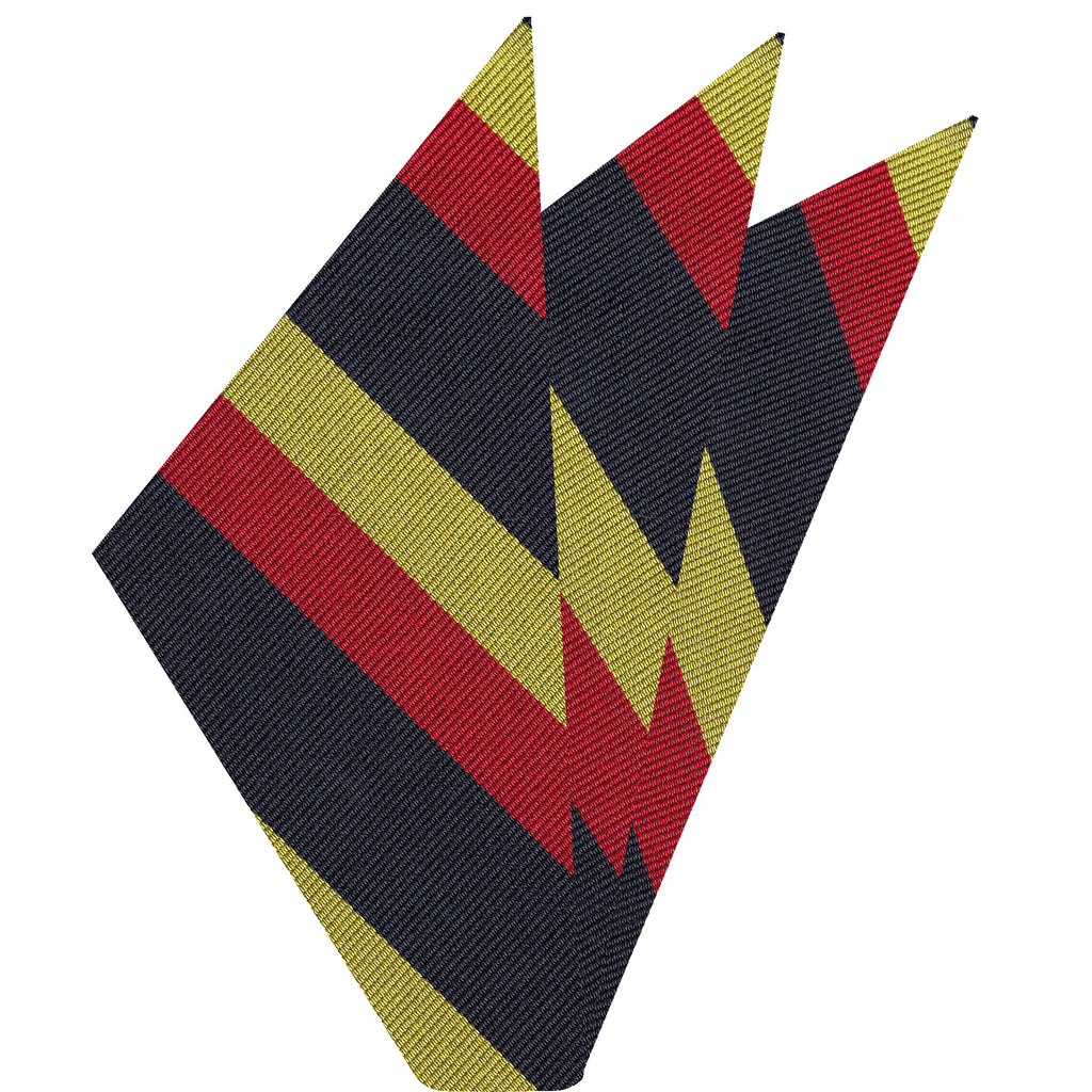 {[en]:15th-19th King's Royal Hussars Silk Pocket Square