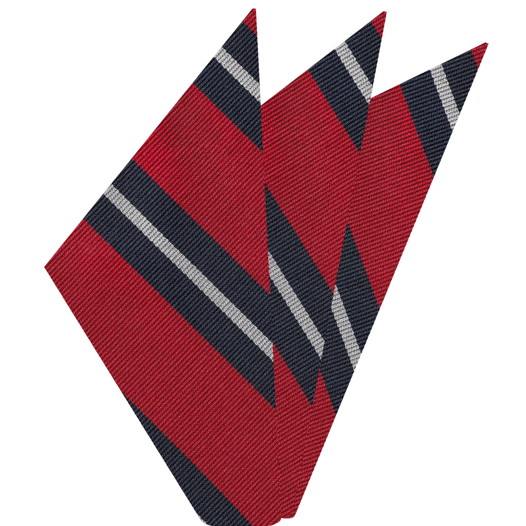 {[en]:Yorkshire Hussars Silk Pocket Square