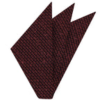 {[en]:Red Shantung Grenadine Grossa Silk Pocket Square