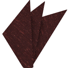 {[en]:Brick Shantung Grenadine Fina Silk Pocket Square