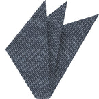 {[en]:Powder Blue Shantung Grenadine Fina Silk Pocket Square