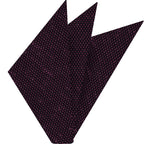 {[en]:Purple Shantung Grenadine Fina Silk Pocket Square