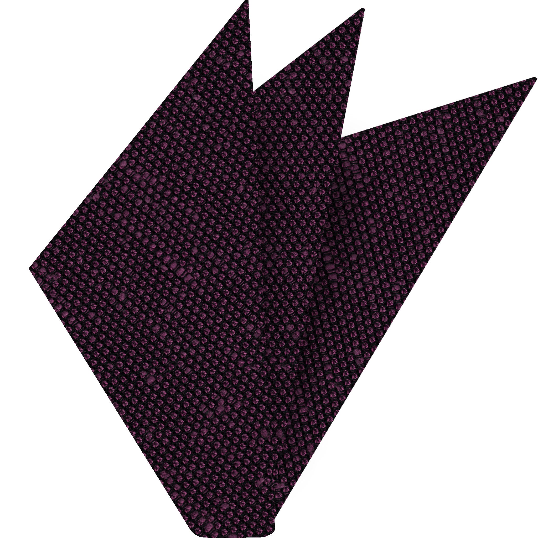 {[en]:Purple Shantung Grenadine Fina Silk Pocket Square