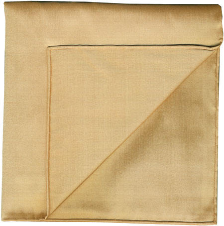 {[en]:Tan Shot Thai Silk Pocket Square