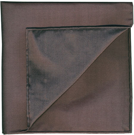 {[en]:Dark Chocolate Shot Thai Silk Pocket Square
