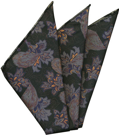 {[en]:Sangdao Printed Thai Silk Pocket Square