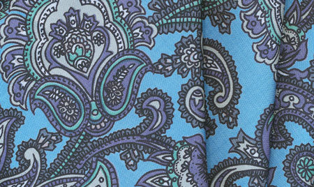 {[en]:Sangdao Printed Thai Silk Pocket Square