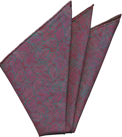 {[en]:Sangdao Printed Thai Silk Pocket Square