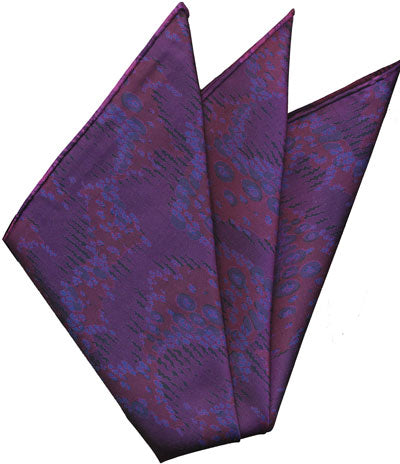 {[en]:Sangdao Printed Thai Silk Pocket Square
