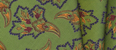 {[en]:Sangdao Printed Thai Silk Pocket Square