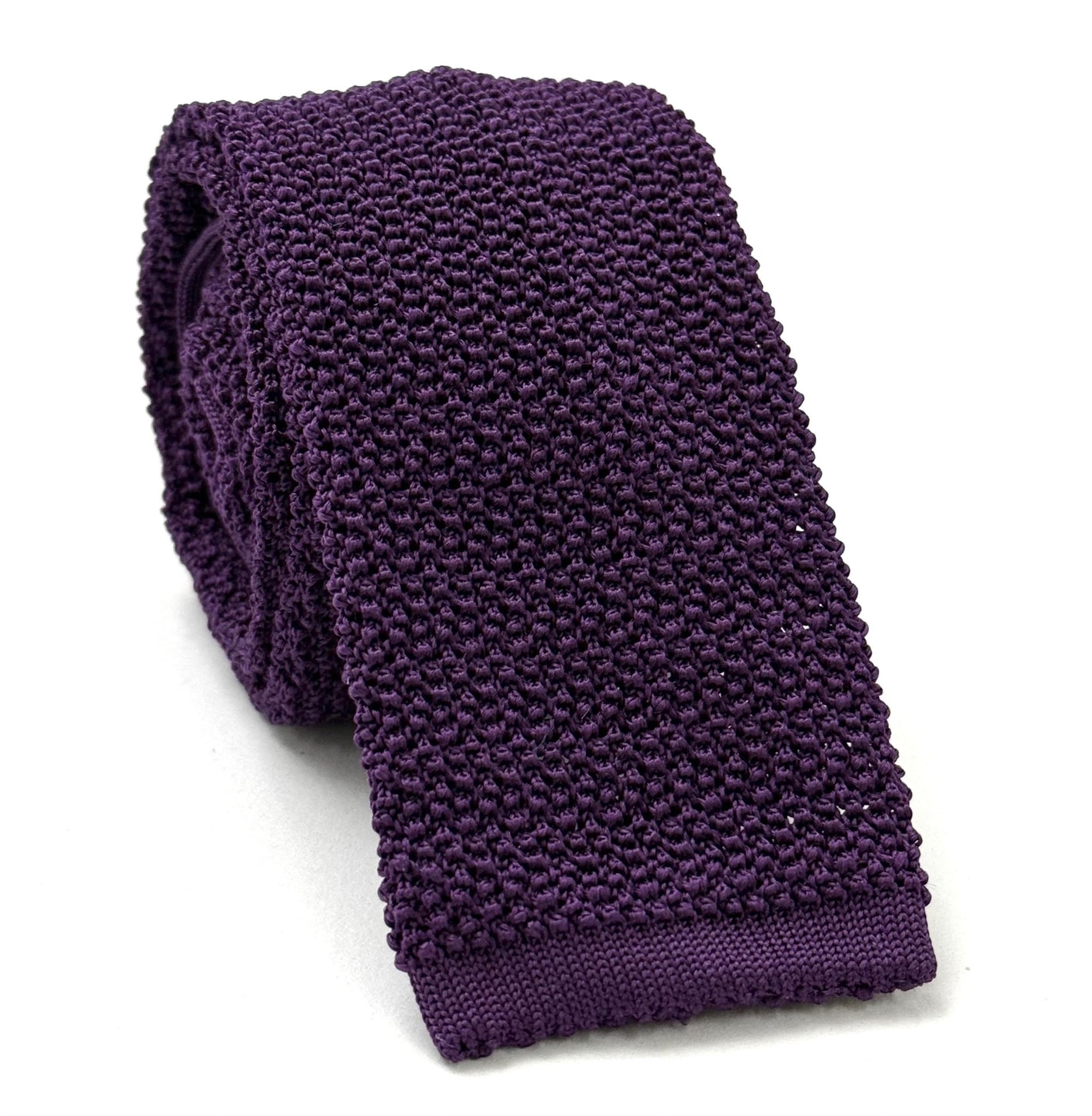 Purple Silk Knit Tie KT- 12