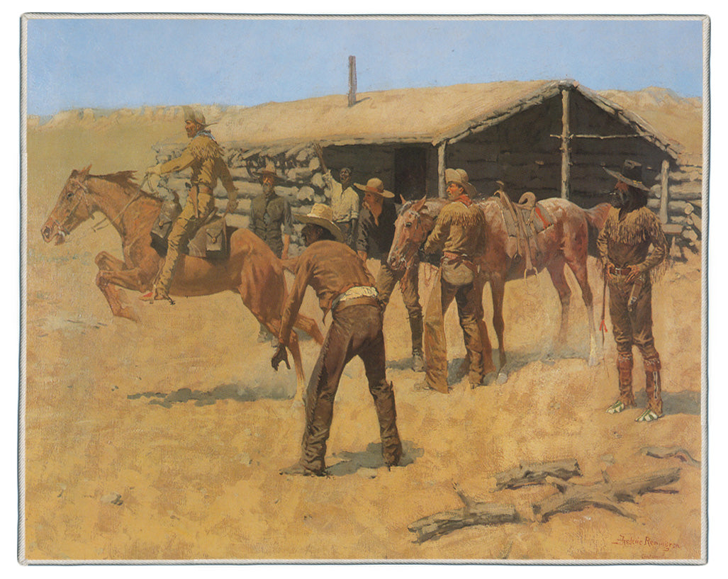 {[en]:Coming and Going of the Pony Express Remington Painting Pocket Rectangle