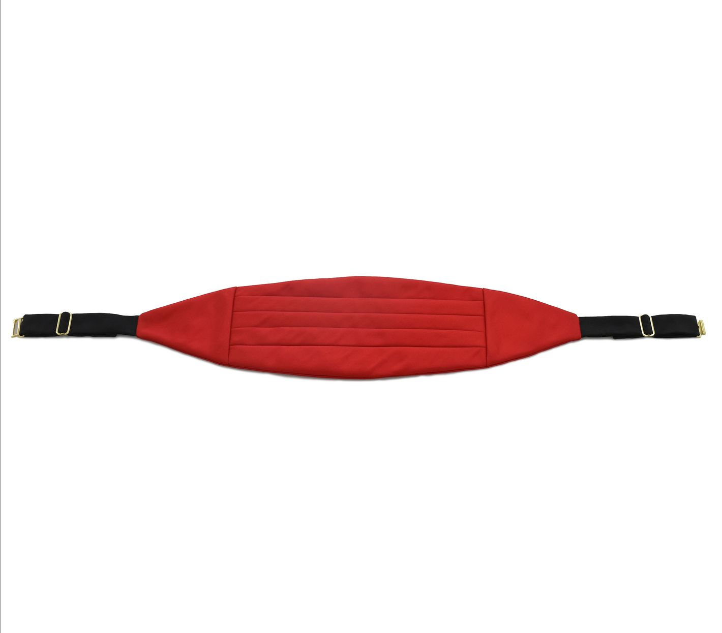 United States Marine Corps Red Silk Classic Cummerbund with Brass Clasp and Sliders THCC-28