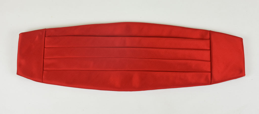 アメリカ海兵隊 レッドシルク クラシック カマーバンド 真鍮製クラスプ＆スライダー付き THCC-28