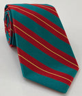 Red, Light Yellow On Sky Blue Punjab Frontier Force Silk Tie RGT-63