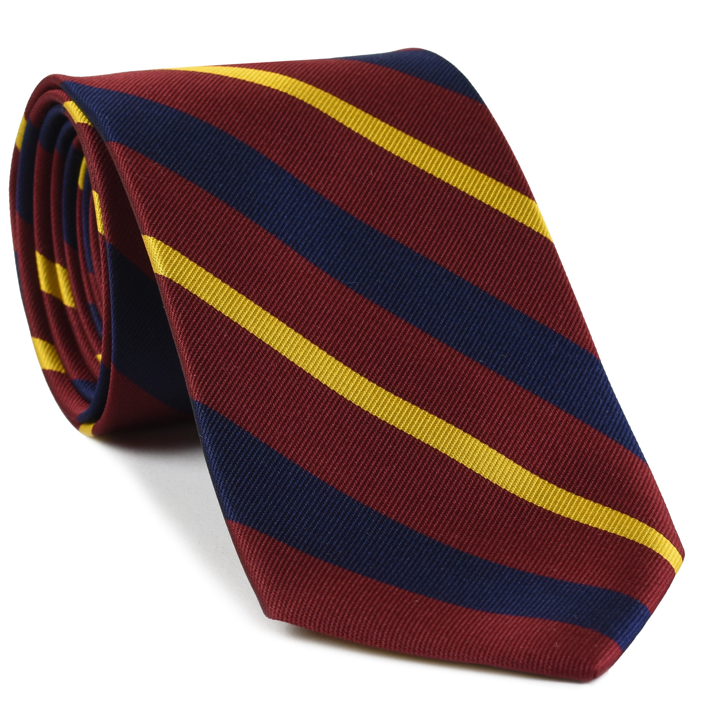 {[en]:1st King Dragoon Guards Stripe Silk Tie