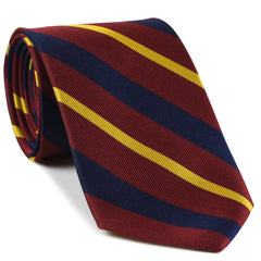 {[en]:1st King Dragoon Guards Stripe Silk Tie