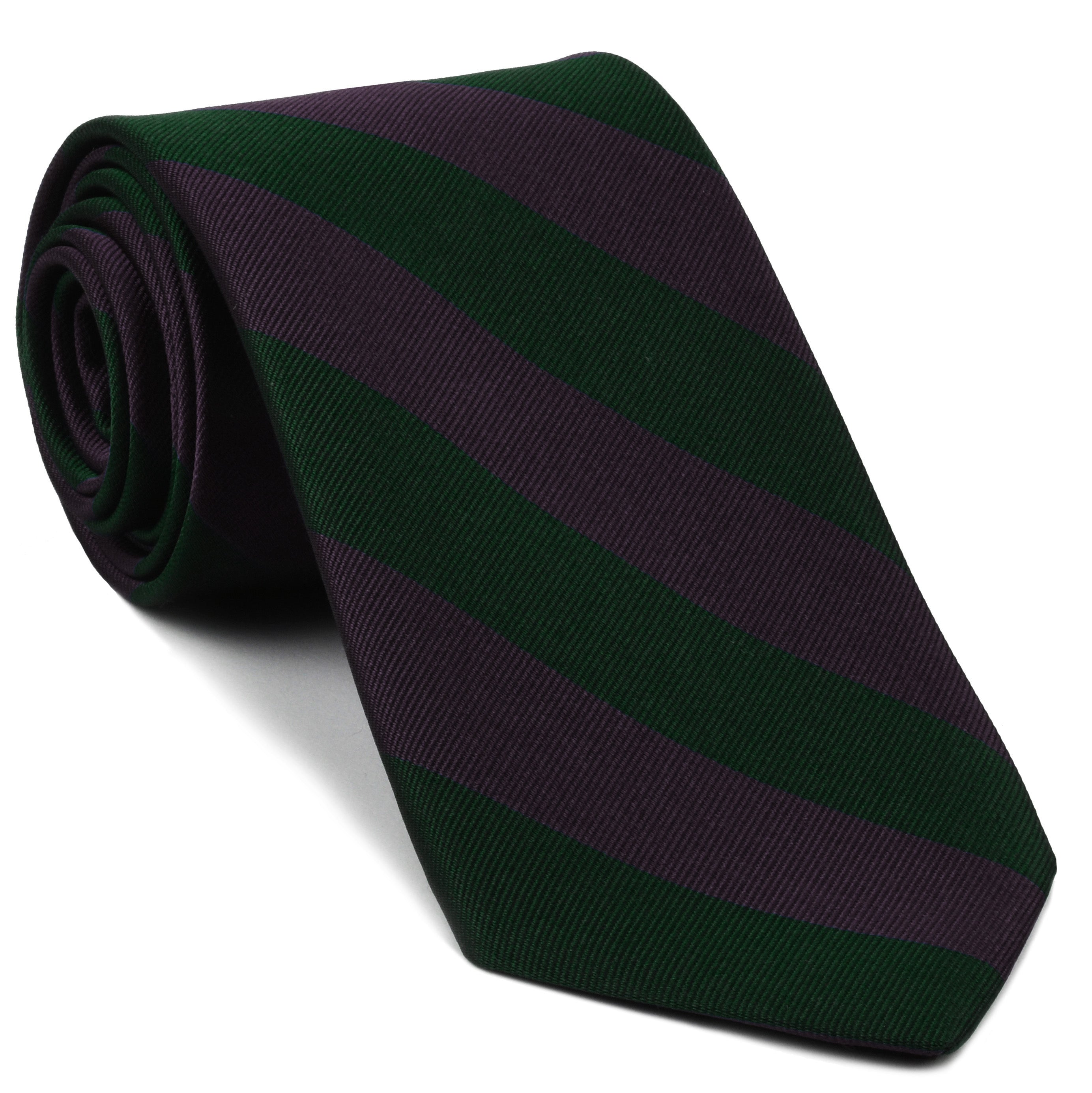 {[en]:Dark Purple & Forest Green Silk Tie