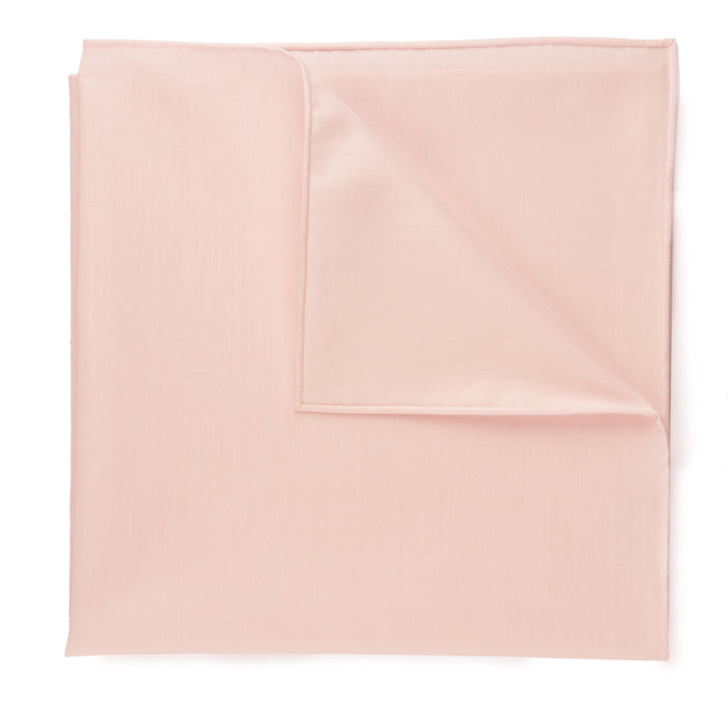{[en]:Carlo Riva - Peach Voile Cotton Pocket Square
