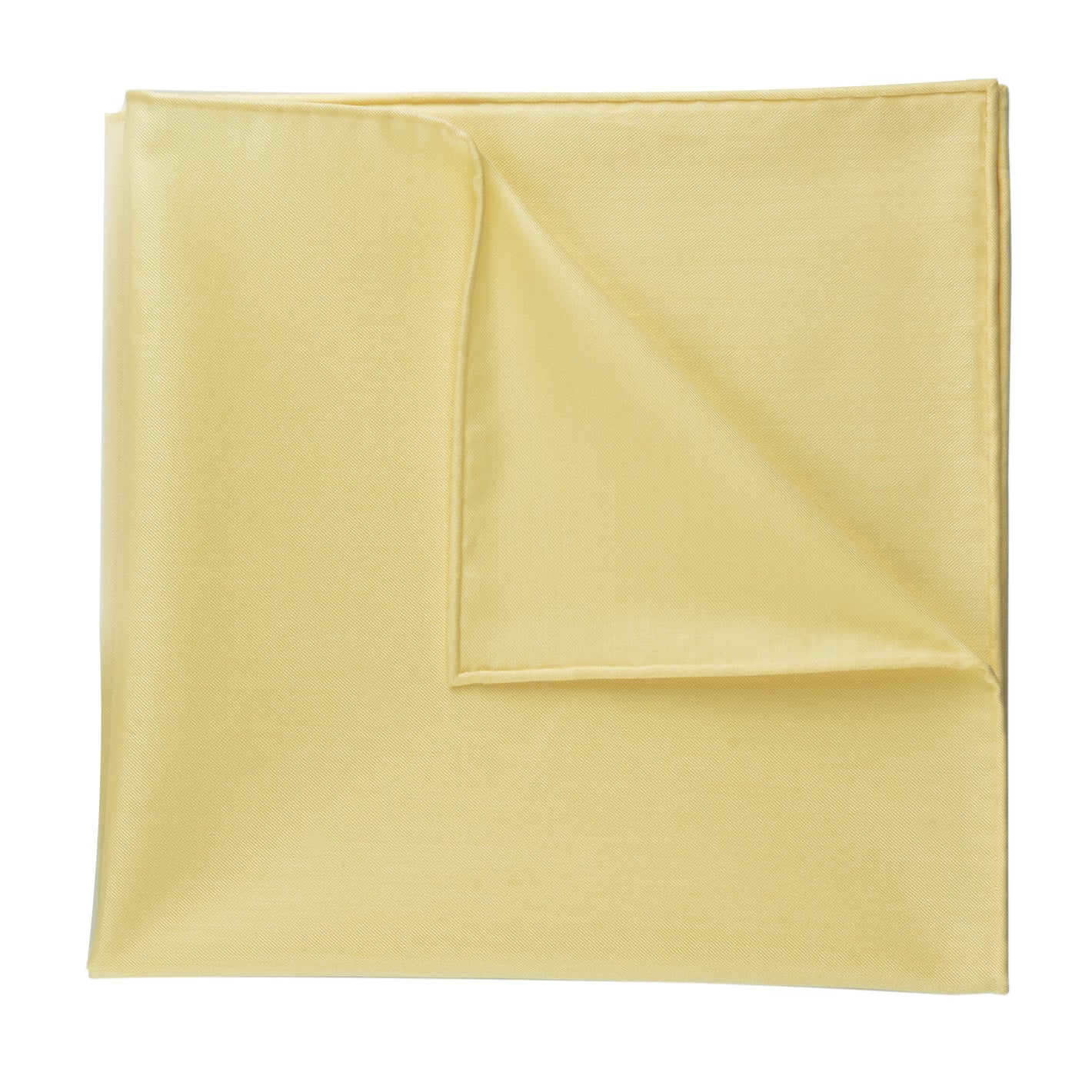{[en]:Carlo Riva - Corn Yellow Twill Cotton Pocket Square