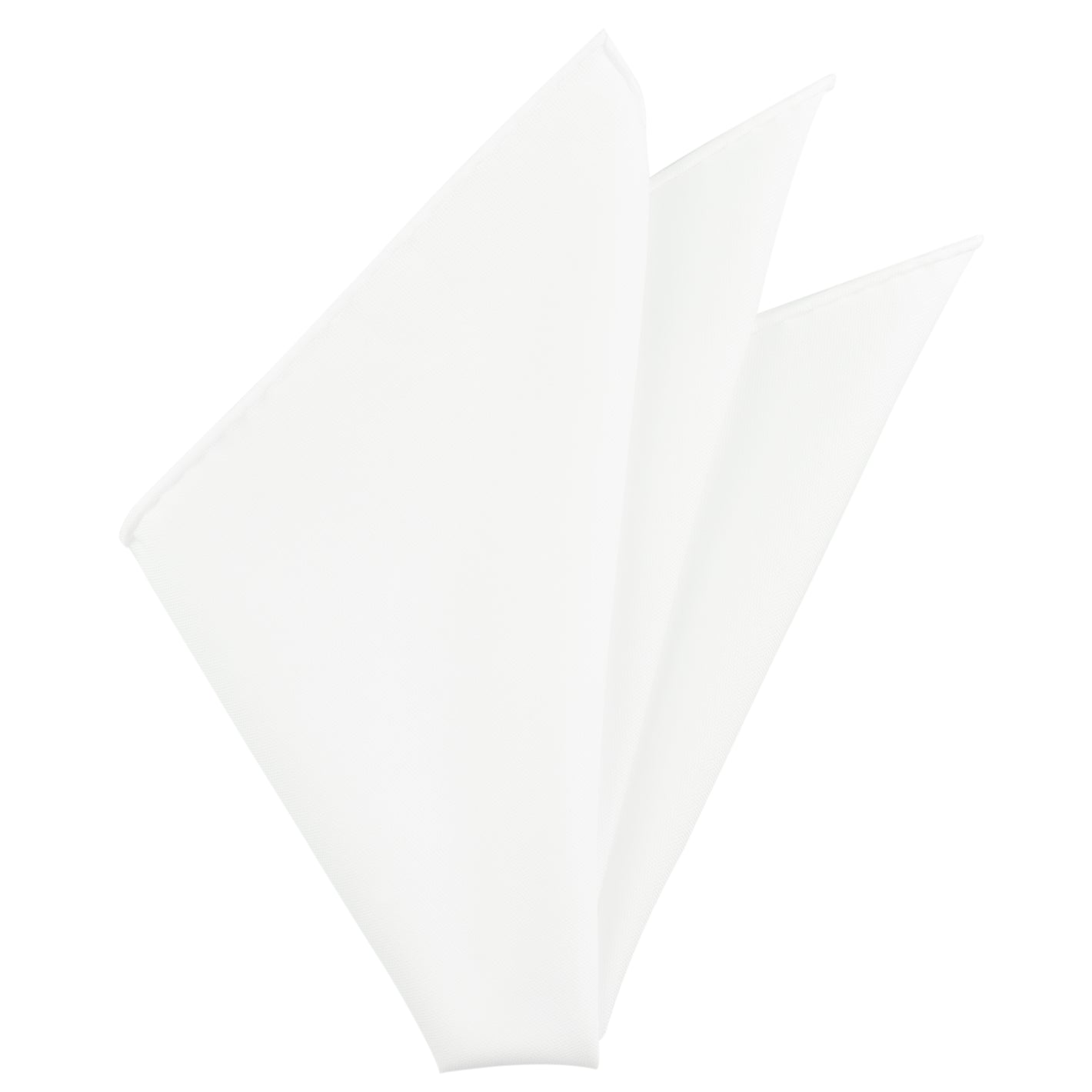 {[en]:White Super Oxford Cotton Pocket Square