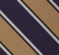 {[en]:Assam Valley Light Horse Strip Silk Pocket Square