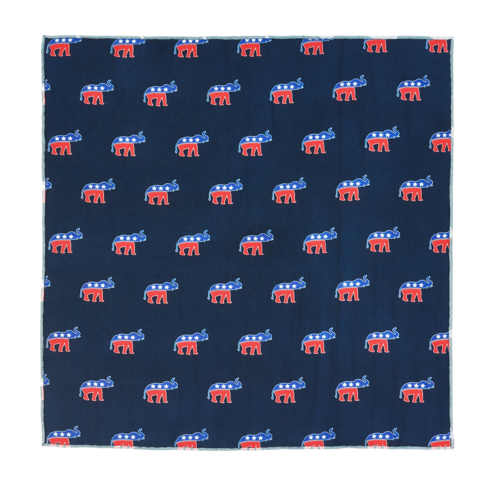 Republican Elephant Blue and Red on Navy Blue