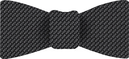 {[en]:Charcoal Gray & Midnight Blue Cashmere/Silk Grenadine Grossa Silk Bow Tie