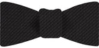 {[en]:Dark Charcoal Gray & Midnight Blue Cashmere/Silk Grenadine Grossa Silk Bow Tie