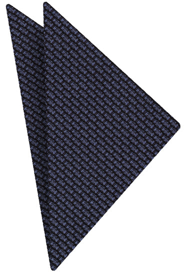 {[en]:Light Lavender & Midnight Blue Cashmere/Silk Grenadine Grossa Silk Pocket Square