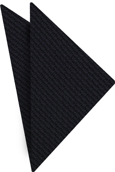 {[en]:Midnight Blue Cashmere/Silk Grenadine Grossa Silk Pocket Square