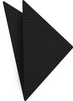 {[en]:Dark Charcoal Gray & Midnight Blue Cashmere/Silk Grenadine Grossa Silk Pocket Square