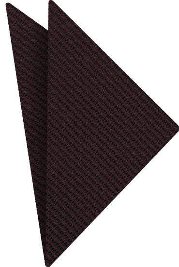 {[en]:Burgundy & Midnight Blue Cashmere/Silk Grenadine Grossa Silk Pocket Square