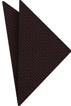 {[en]:Burgundy & Midnight Blue Cashmere/Silk Grenadine Grossa Silk Pocket Square