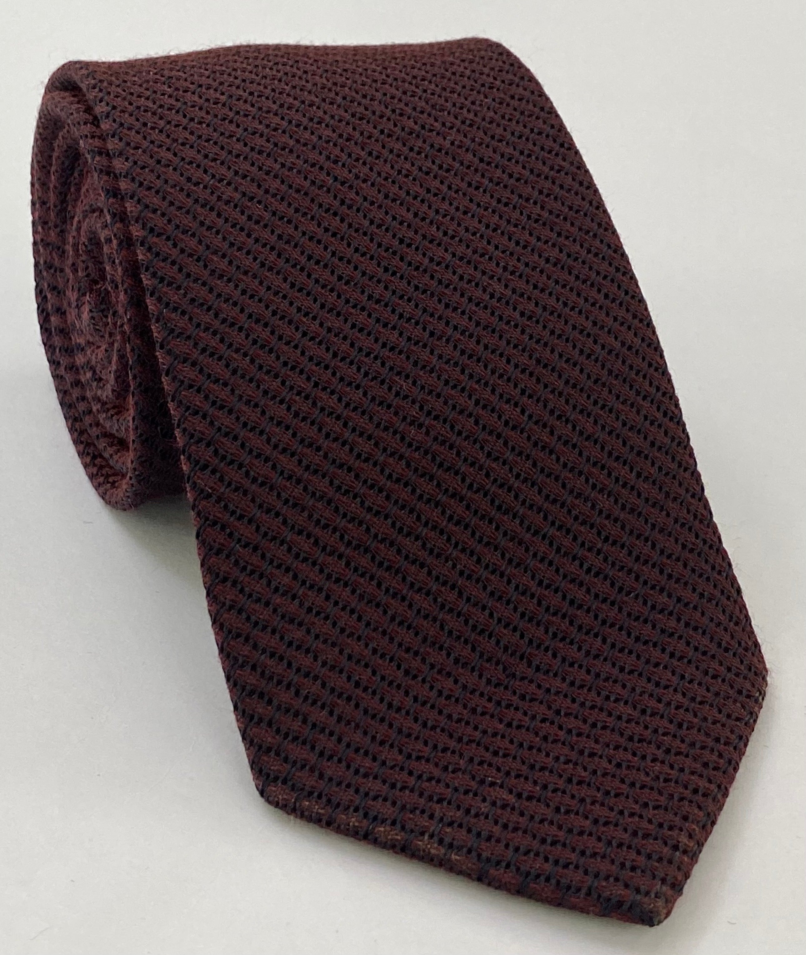 バーガンディ＆ミッドナイトブルー カシミヤ/シルク グレナディン・グロッサ シルクタイ SCGGT-4