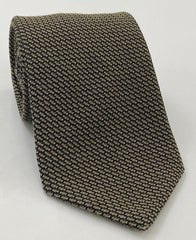Light Camel & Midnight Blue Cashmere/Silk Grenadine Grossa Silk Tie SCGGT-9