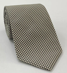 Black & White Shepherd's Check Silk Tie SCHT-4