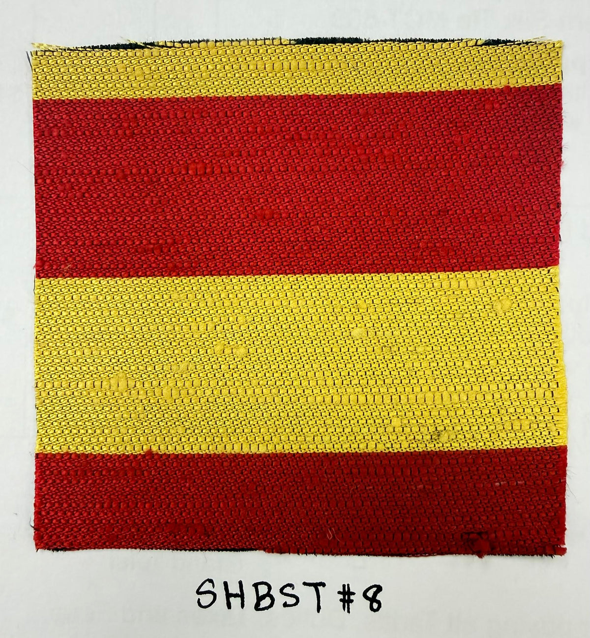 버건디 & 차콜 그레이 샨퉁 와이드 스트라이프 실크 타이 SHBST-6