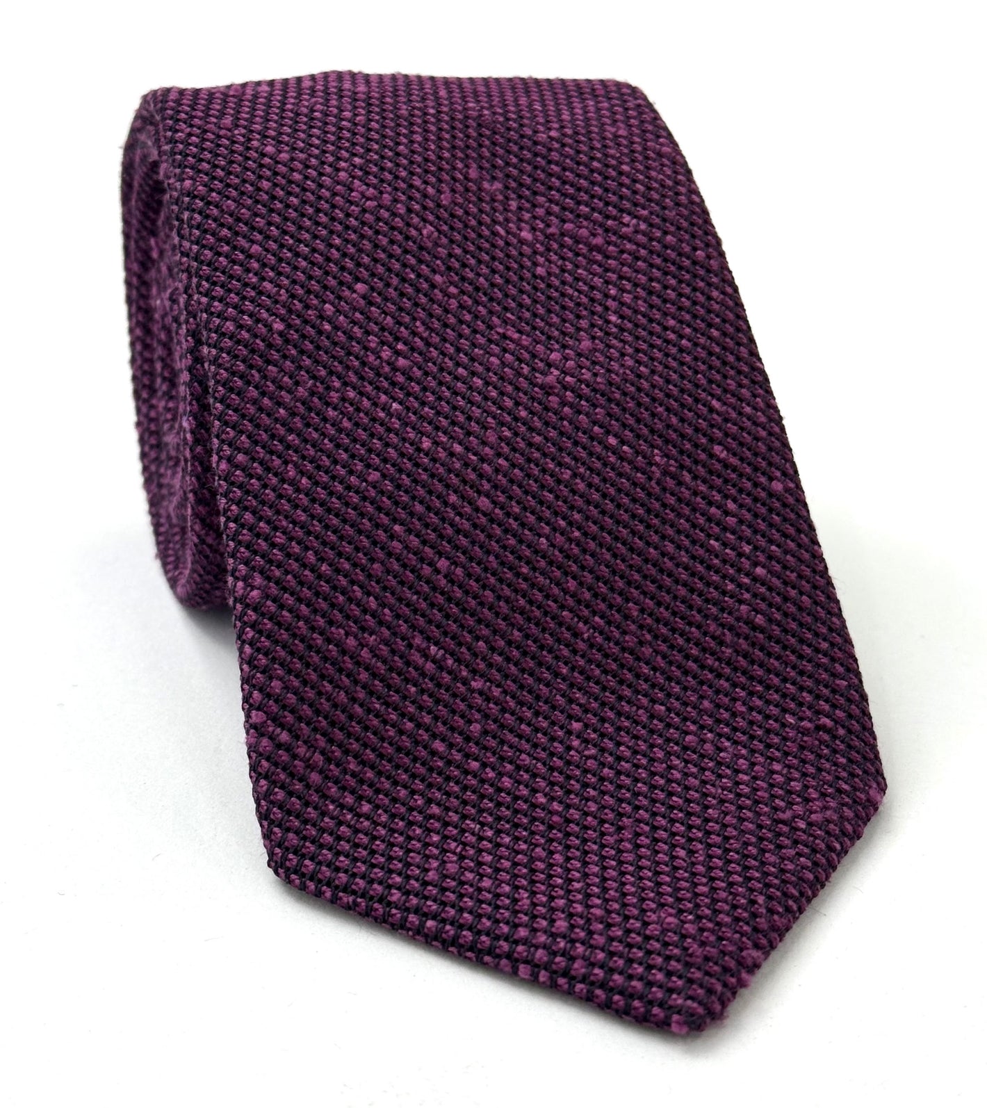 퍼플 샨퉁 그레나딘 피나 실크 타이 SHFT-8