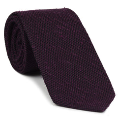Purple Shantung Grenadine Fina Silk Tie SHFT-8