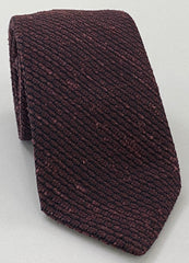 Burgundy Shantung Grenadine Grossa Silk Tie SHGT-6