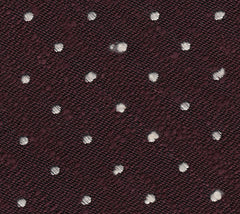{[en]:White on Burgundy Shantung Pin Dot Silk Bow Tie
