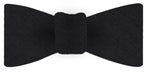 {[en]:Black Shantung Solid Silk Bow Tie