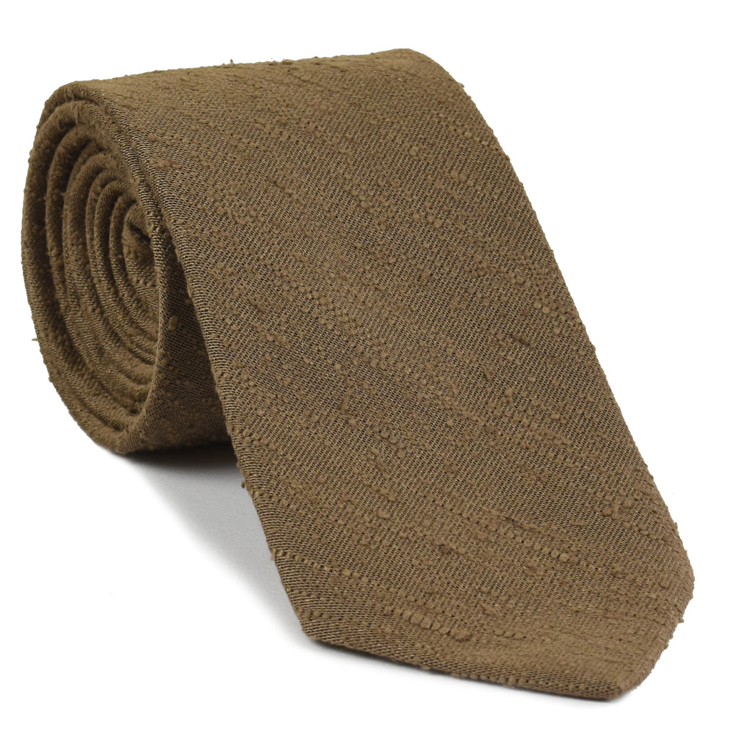 {[en]:Sand Shantung Solid Silk Tie
