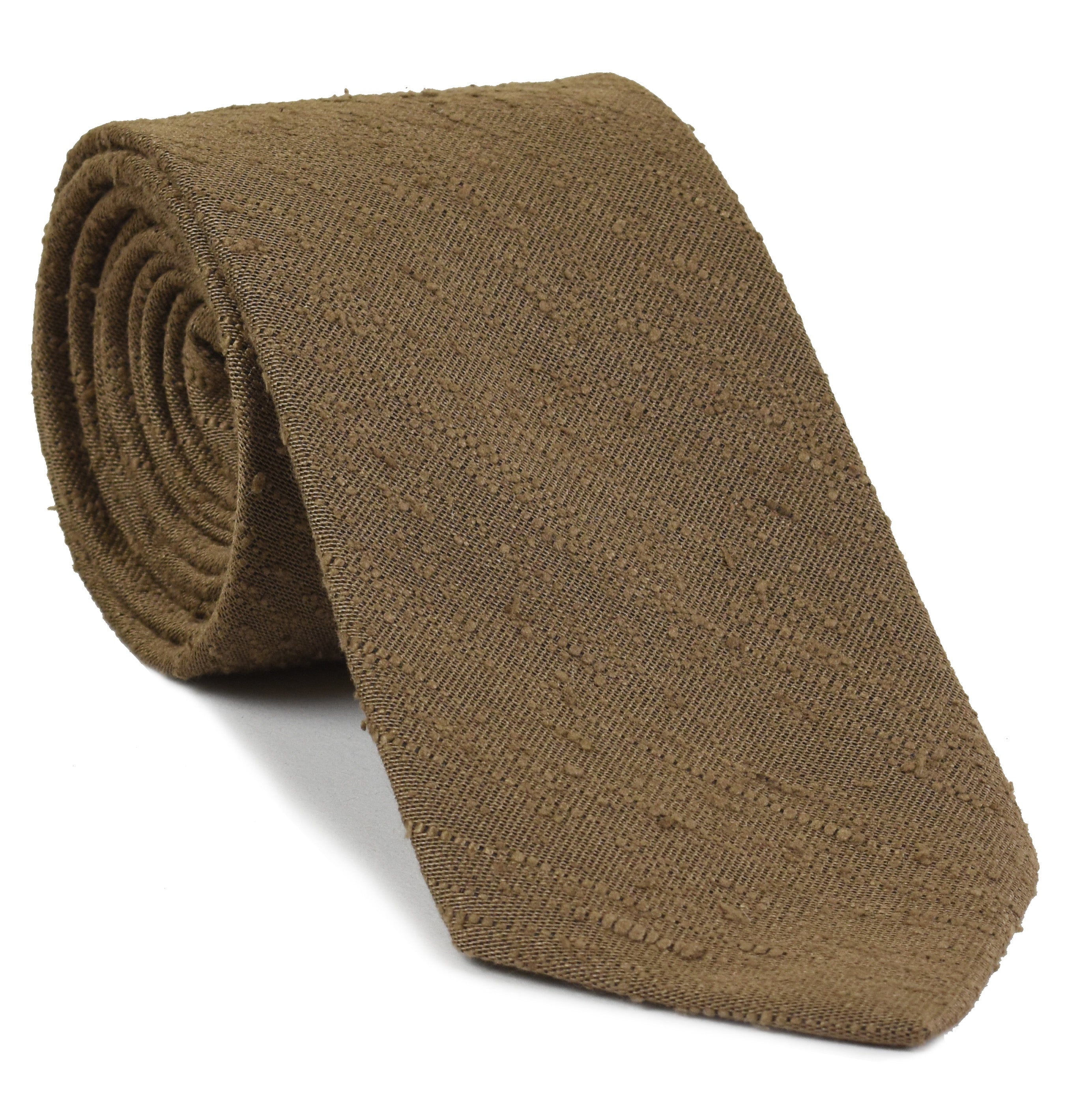 {[en]:Sand Shantung Solid Silk Tie