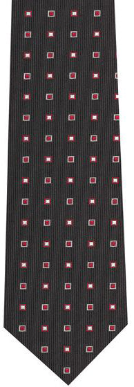 {[en]:English Geometric Silk Tie