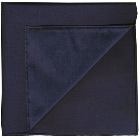 Midnight Blue Shot Thai Silk Pocket Square