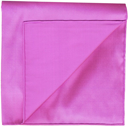 {[en]:Pinkish Blue Shot Thai Silk Pocket Square